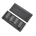 All components of the BoltForce magnetic screwdriver tool kit, including various bits and handle.