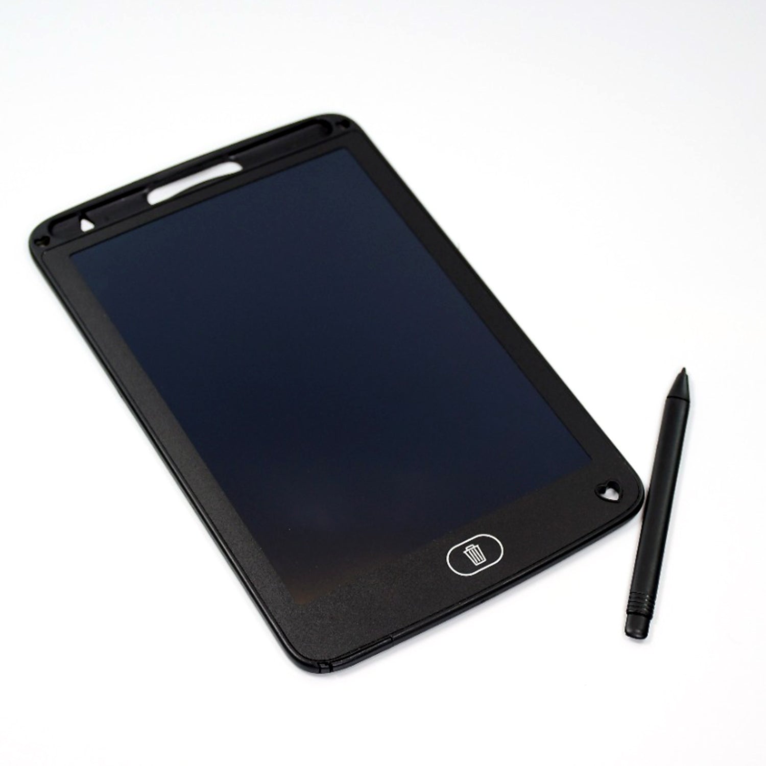 Kids using an LCD pad for drawing and writing, demonstrating easy use.