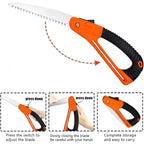 Side view of the 15-inch Folding Pruning Saw, illustrating its durable construction and sleek design.