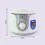 Removable frying basket of electric deep fryer for easy oil draining