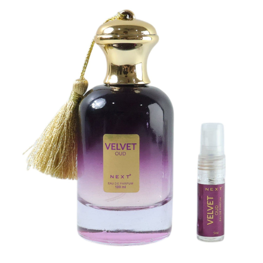 Stylish Velvet Oud perfume design from NEXT brand
