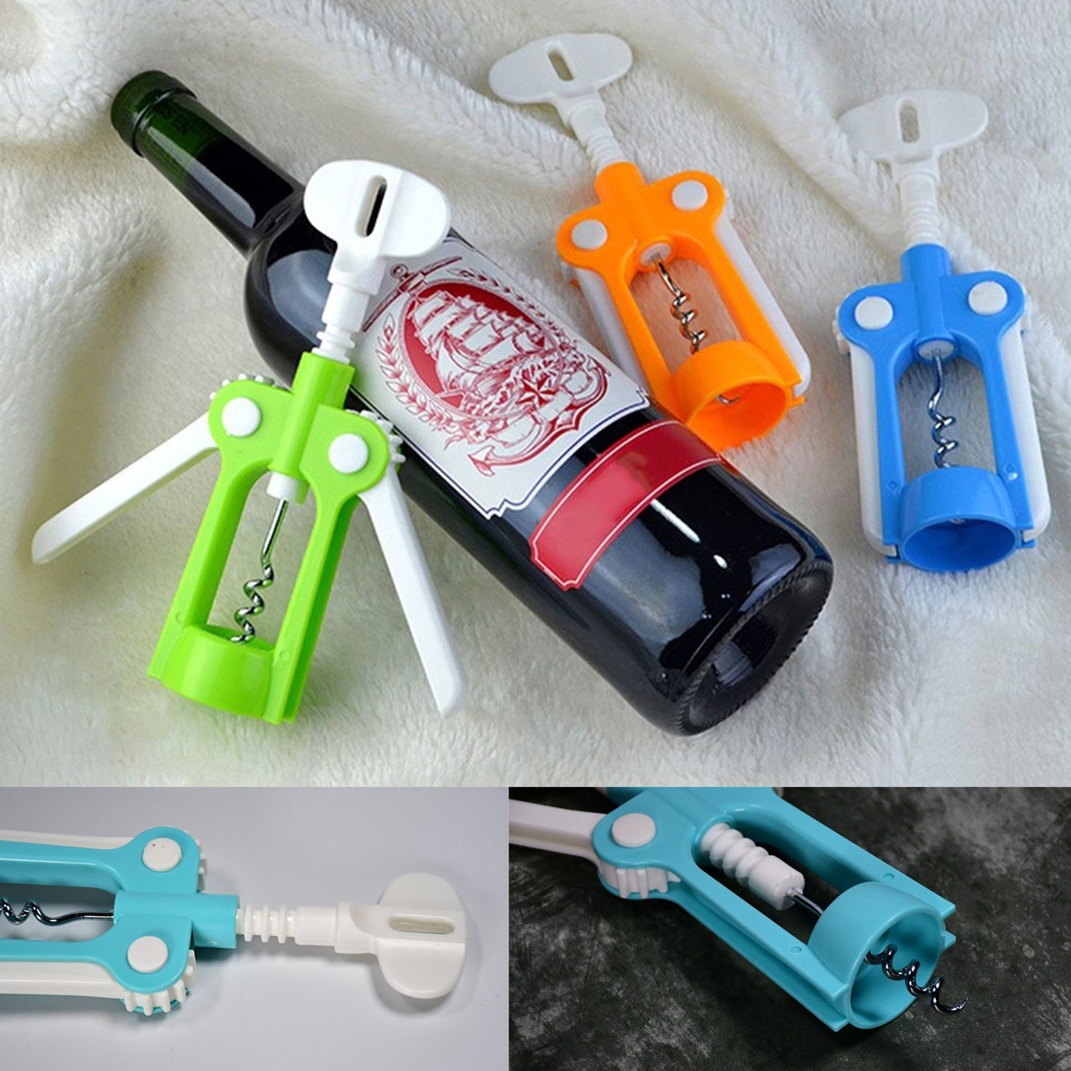 Full view of the Siplix Waiter Corkscrew and bottle opener combination.