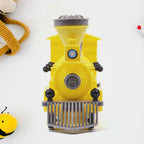 Detailed shot of the Aditi Pull Back Train Toy's wheels and robust body.