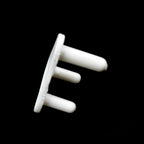 Pack of 100 white baby socket covers, essential for child safety in homes.