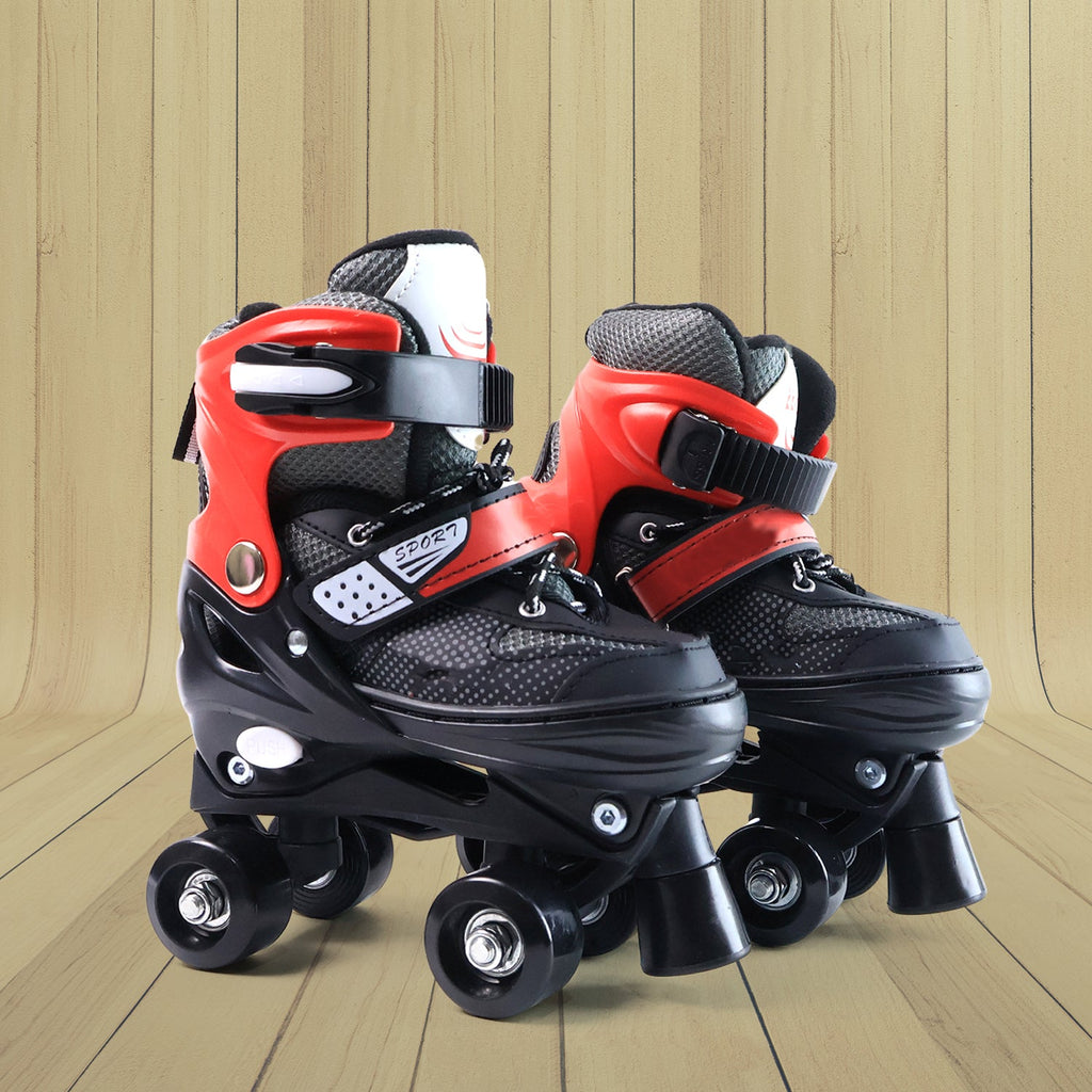 Breathable padded inner lining of adjustable quad roller skates for boys and girls