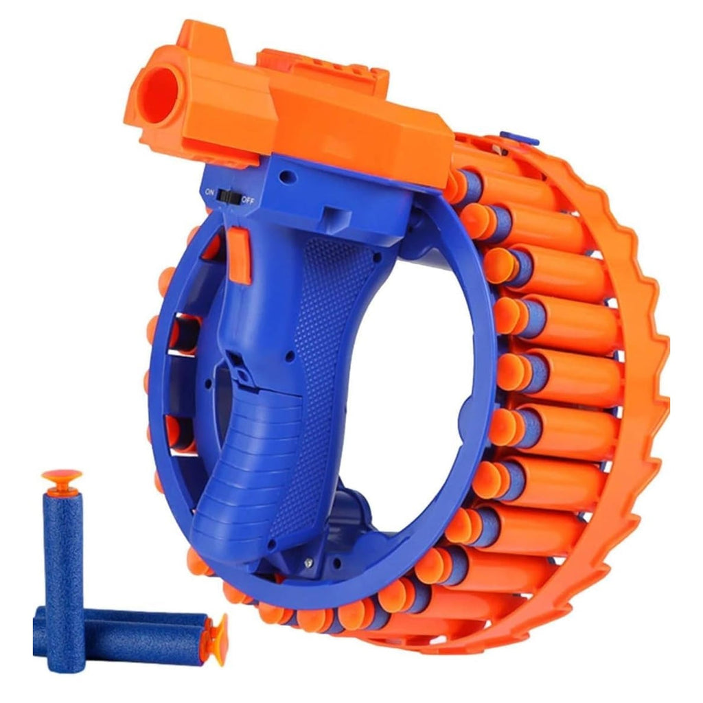 Pile of soft, reusable EVA memory rebound bullets for the toy gun.