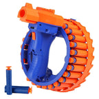 Pile of soft, reusable EVA memory rebound bullets for the toy gun.
