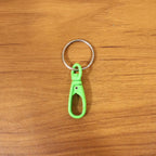 Mini lightweight plastic key hook with metal ring for keys