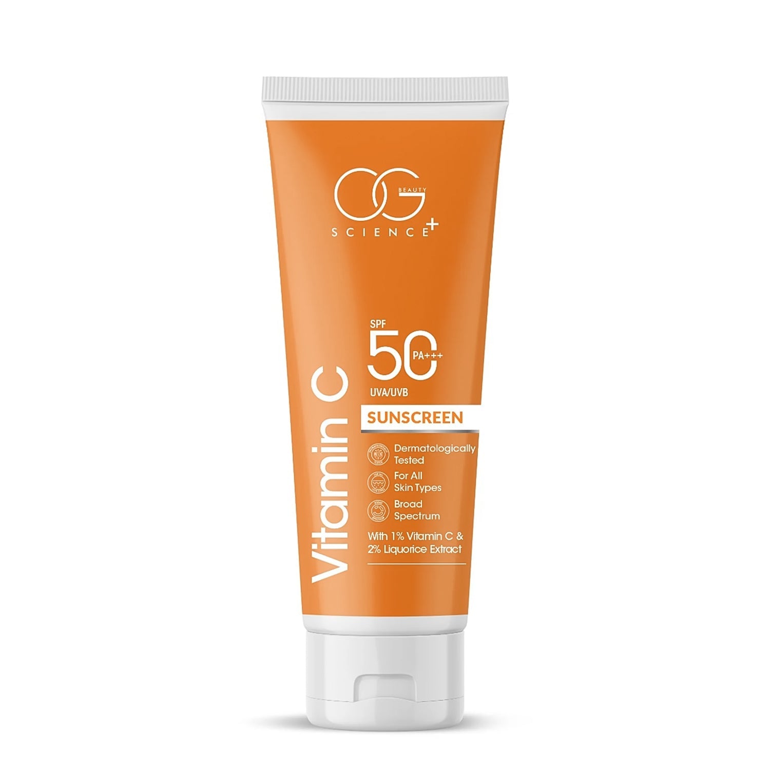 Vitamin C Face Sunscreen with hydrating and soothing formula