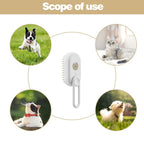 The versatile Electric Pet Steam Brush with its rotating handle.