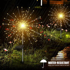 Flexible firework LED garden lights for customizable outdoor decoration