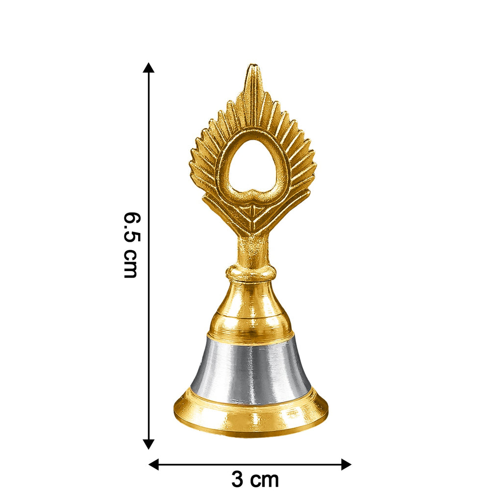 Spiritual brass and steel mandir ghanti used for worship