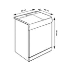 Decorative waterproof washing machine cover enhancing laundry area aesthetics.