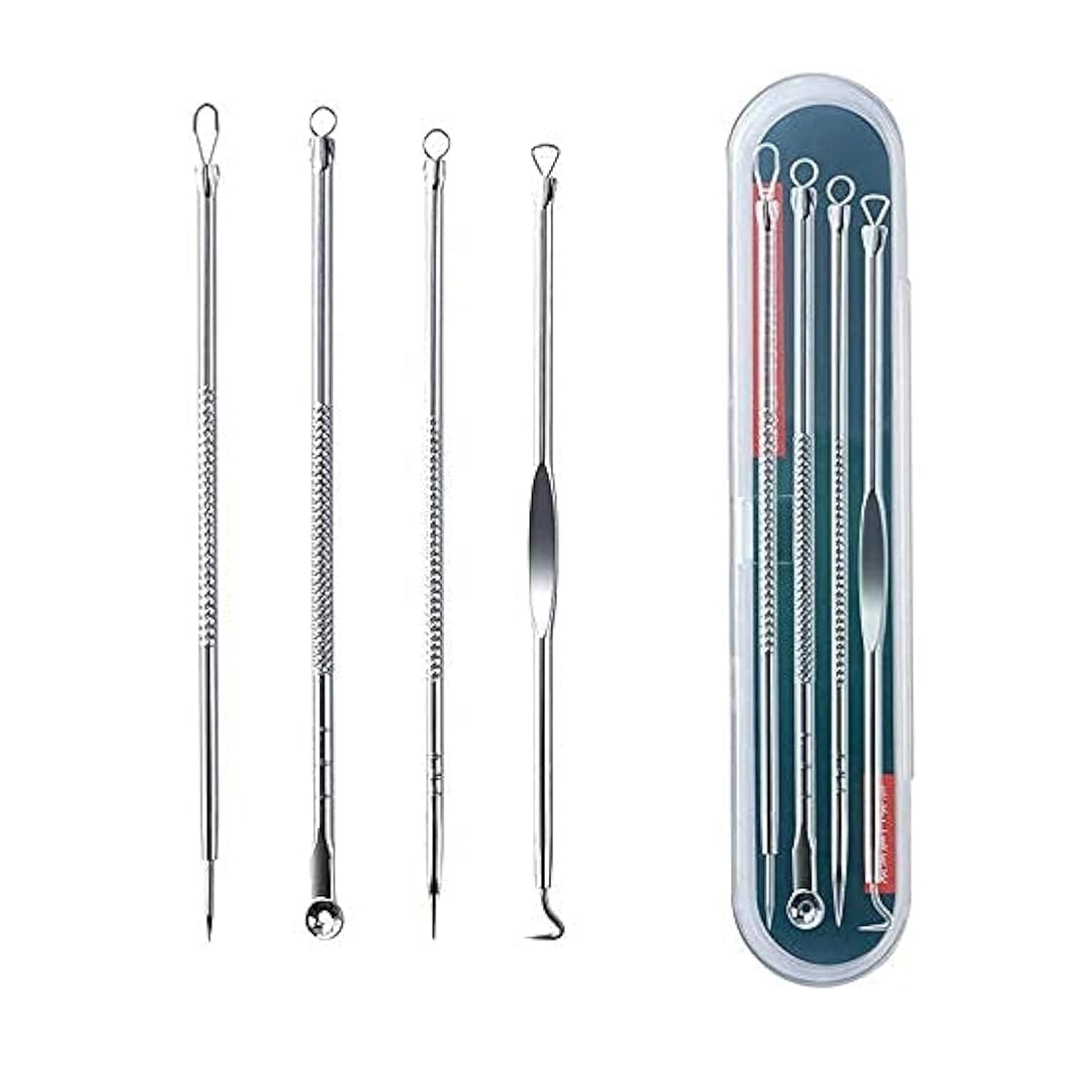 Compact portable case for hygienic storage of blackhead remover tools