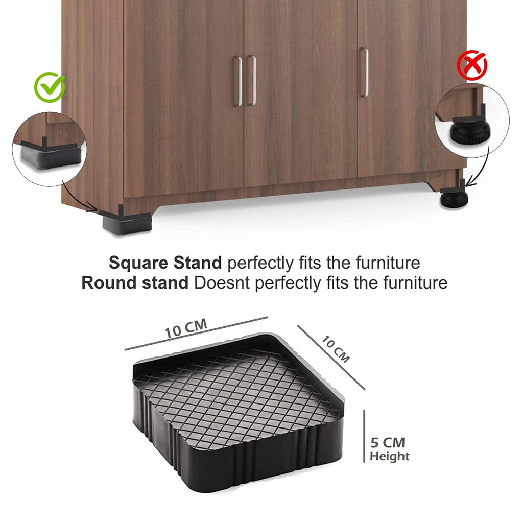 Illustration showing the versatility of the multipurpose heavy-duty base stand.