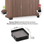 Illustration showing the versatility of the multipurpose heavy-duty base stand.