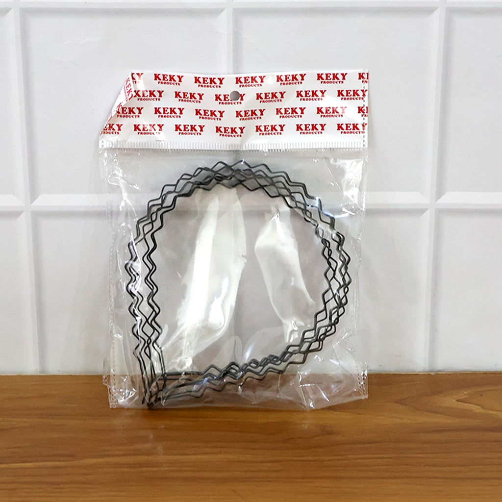 Premium metal zigzag hair band pack of six designed for all-day comfort