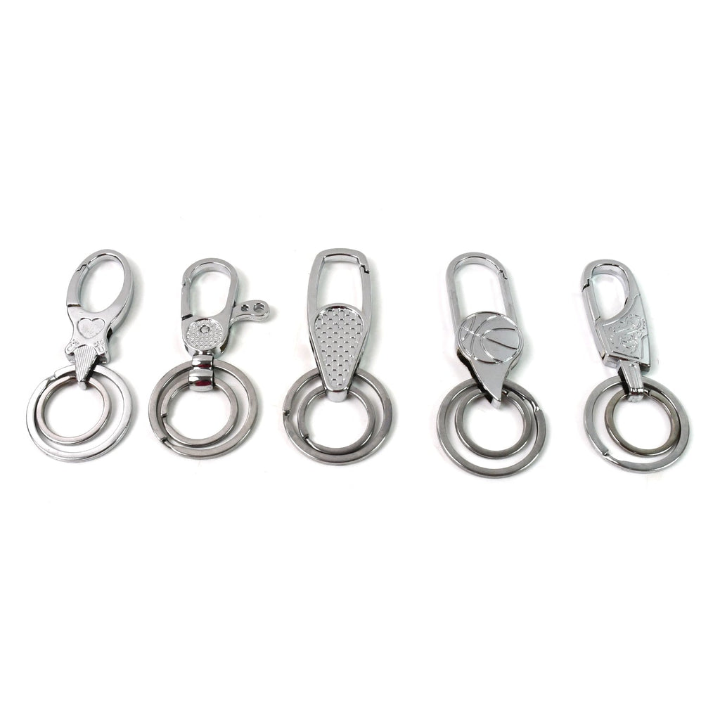 PowerLink double key ring hook heavy duty stainless steel keychain