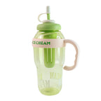 Ice cream print water bottle with large capacity and BPA-free plastic material