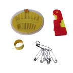 Neatly arranged 4 in 1 tailoring sewing kit showcasing threads and stitching tools