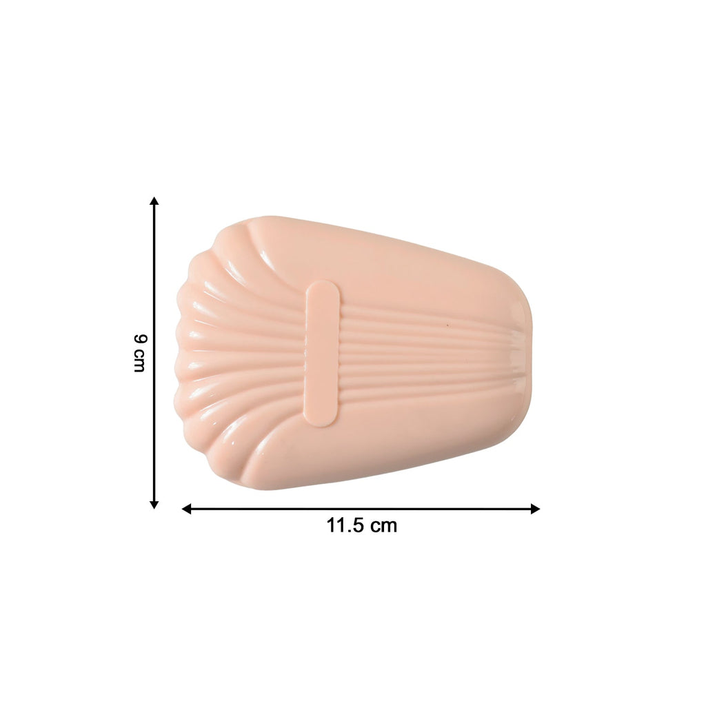 Beauty brush kit with protective storage case and mirror