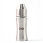 Safe and non-toxic 250ml stainless steel feeding bottle for toddlers and newborns.
