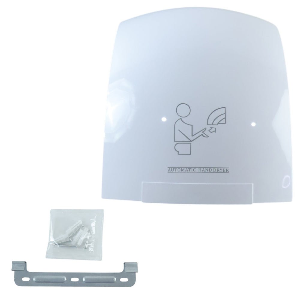 High speed wall mounted hand dryer in washroom