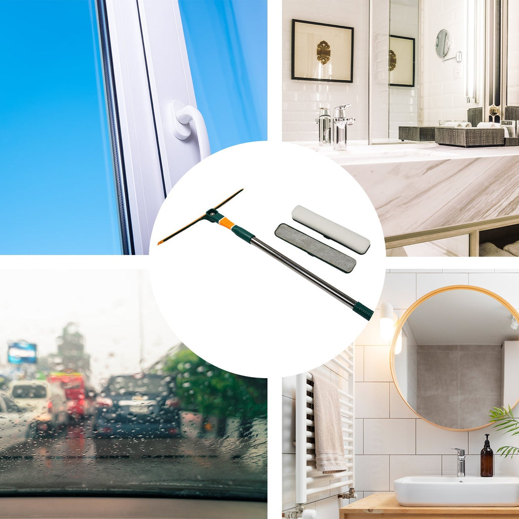 Detailed view of the foam squeegee blade on the 3-in-1 Glass Wiper.