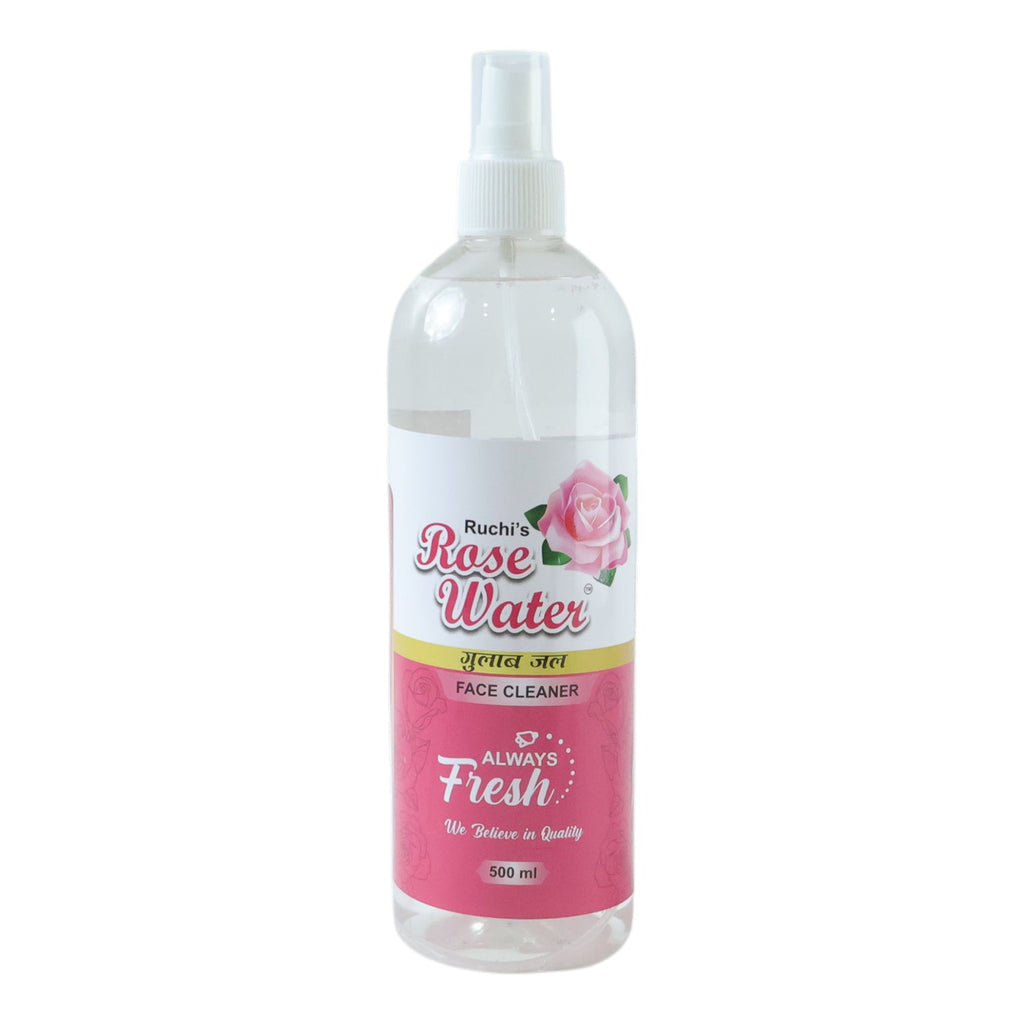 Natural rose water facial mist for soothing skin