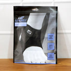 Breathable fabric detail of knee support brace for comfortable wear