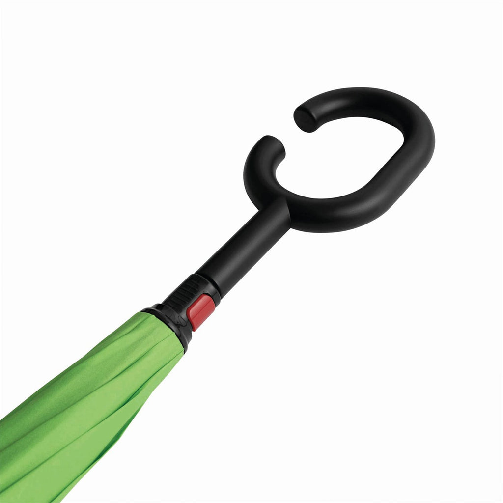 Folded kids umbrella showcasing its compact size.