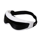 Detail shot of the adjustable elastic strap on the Electric Eye Massager for a custom fit.