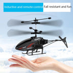 Remote Control Helicopter shown alongside its intuitive remote controller for easy operation.