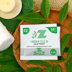 Gentle facial cleanser sachet with Neem & Tulsi for glowing skin