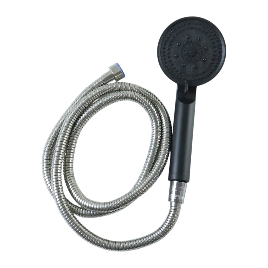 Handheld shower head with ergonomic grip