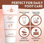 Close-up texture of moisturizing foot cream