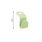 Versatile plastic hanger hooks holding clothes and accessories neatly