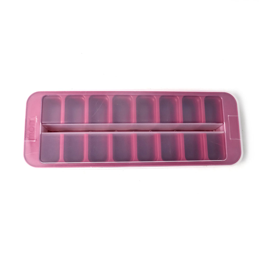 Freezer storage box designed for efficient ice cube and snack storage