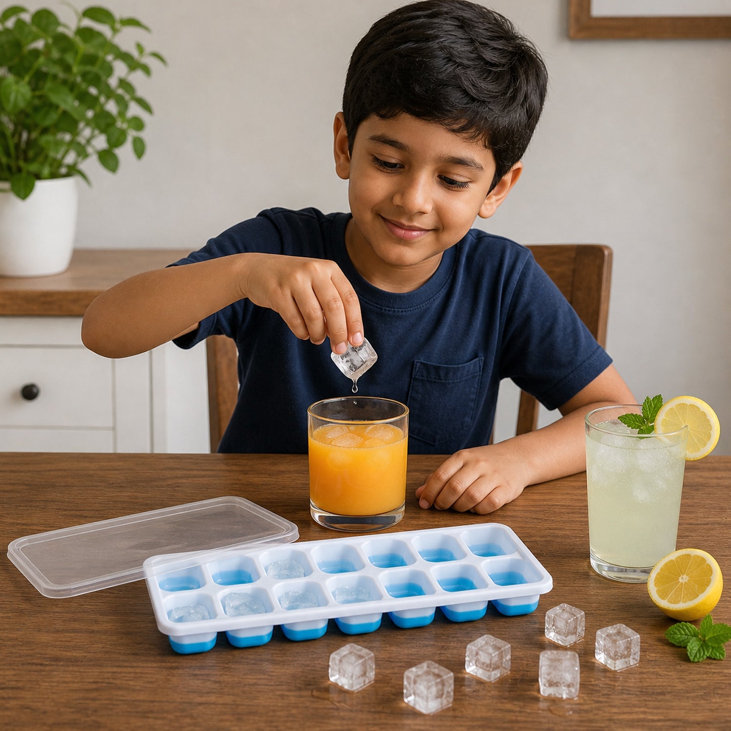 Mold tray used for making ice cubes and frozen treats