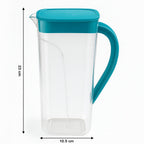 Clear view of beverages inside plastic juice jug 1500ml container