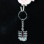 Silver Mahakal metal keychain detail showcasing craftsmanship