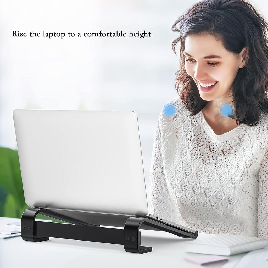 Lightweight office laptop holder made from metal