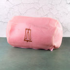 Close-up view of 3D air-mesh fabric of laundry wash bag