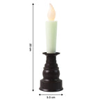Battery operated LED candle with realistic flickering flame effect