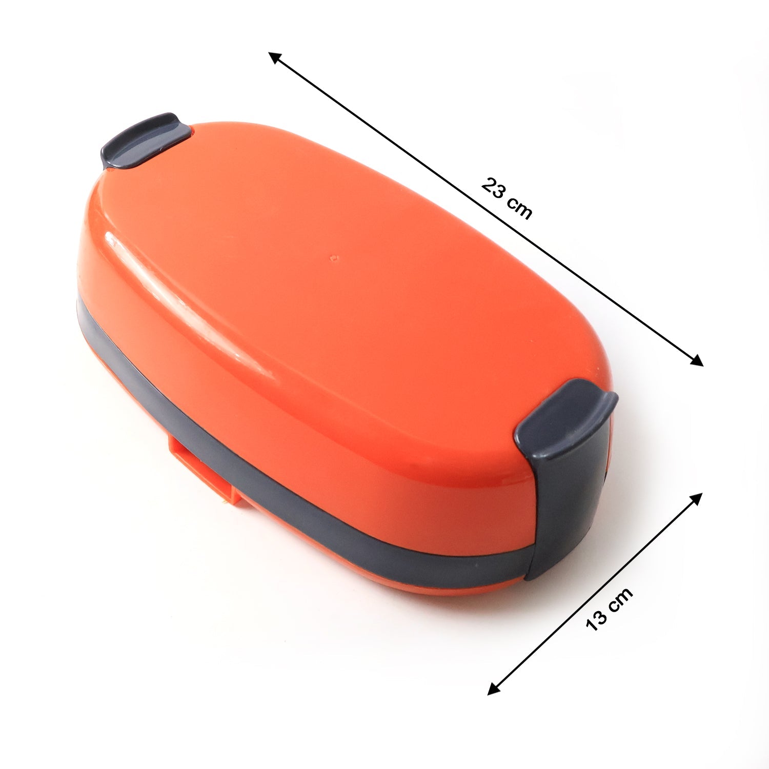 Electric lunch box warming food on an office desk