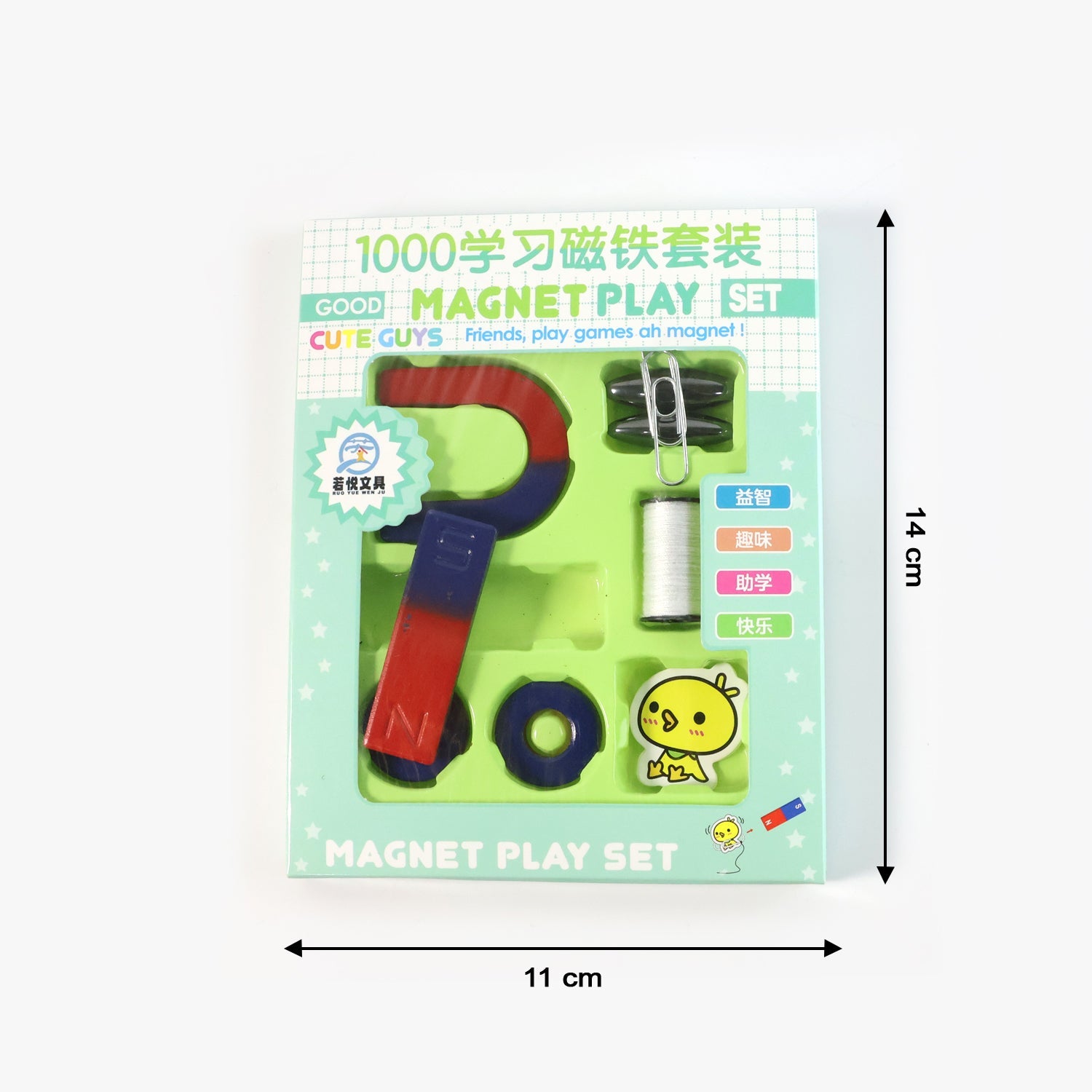 Magnet educational toy components for STEM learning and play