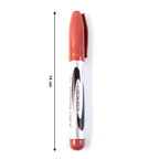 Maroon permanent marker pen cap preventing ink drying