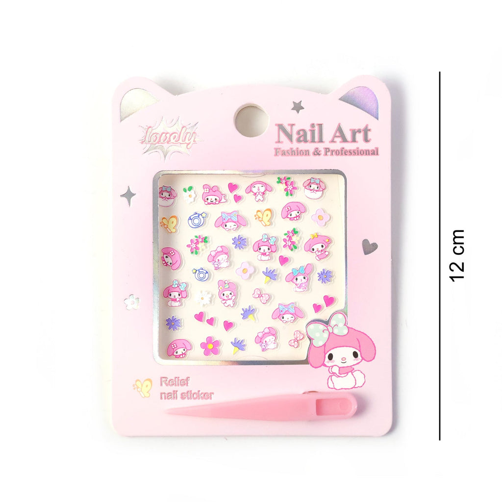 Manicure sticker kit with application tool for perfect nail art