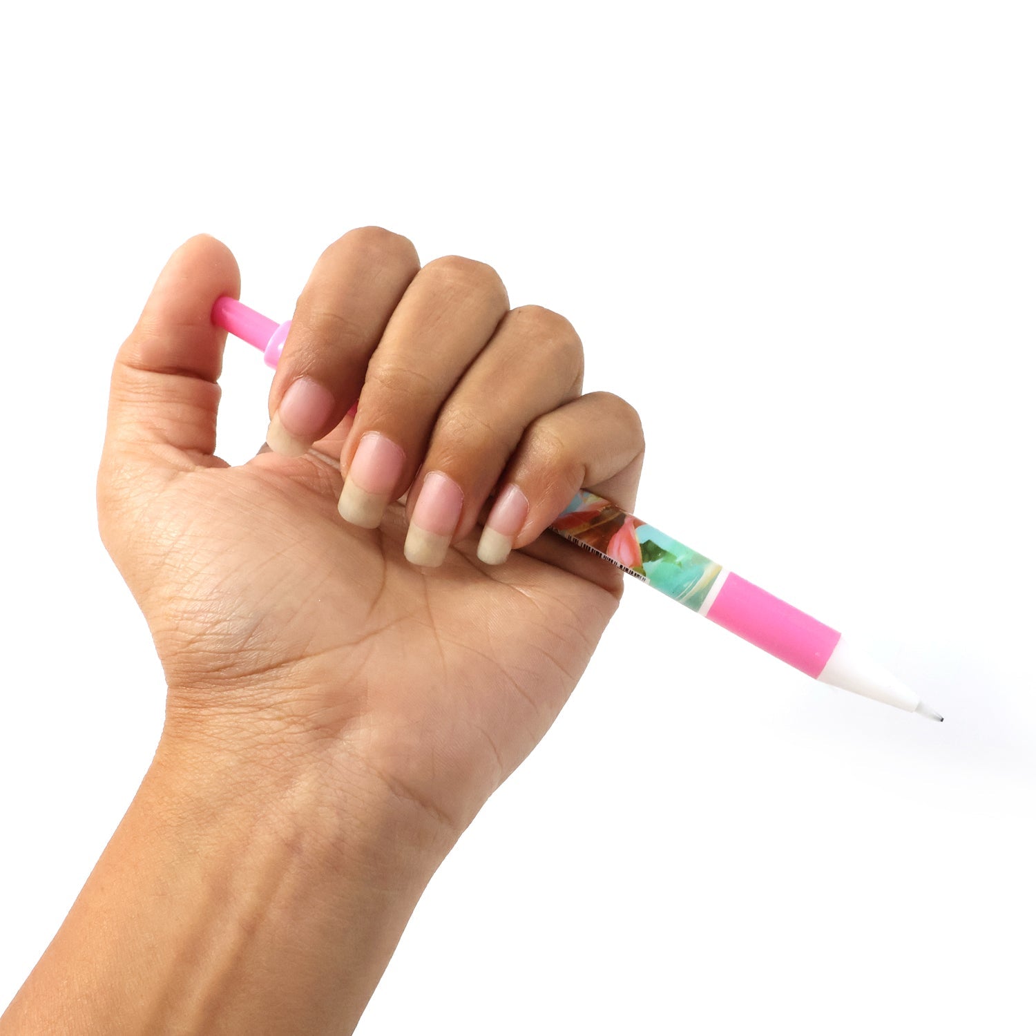 Stationery kit with pens, stapler, and eraser in vibrant colors