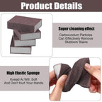 Durable kitchen cleaning sponge with abrasive scrub surface